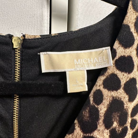 Michael Kors Leopard Print Scuba Dress - Picture 3 of 5
